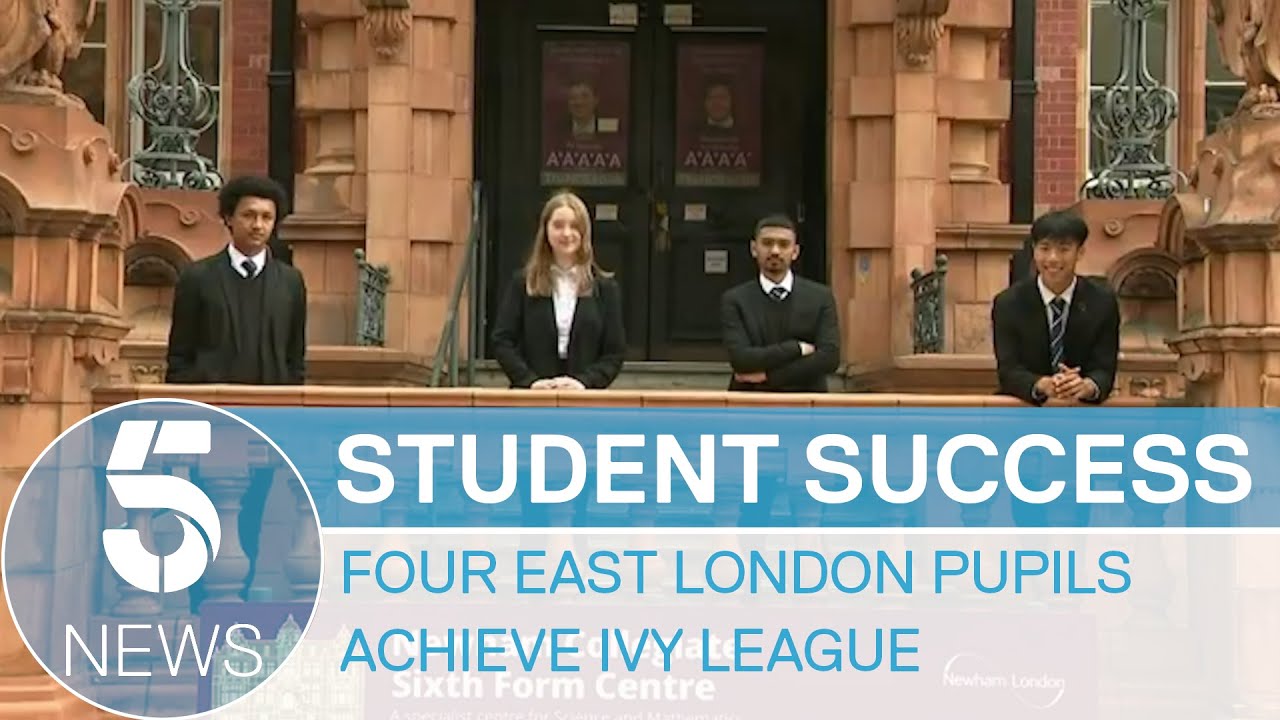 Four east London sixth-formers win scholarships worth £1m at Ivy League universities | 5 News