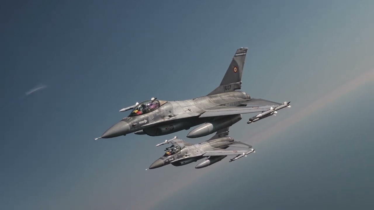 Rușii provoacă intens, noi suntem acolo. Imagini spectaculoase cu F-16 ale #României în #Lituania