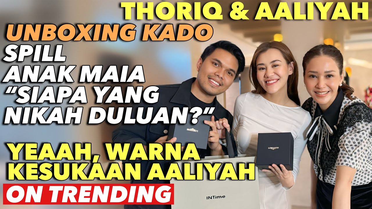AALIYAH THORIQ UNBOXING KADO DARI BUNDA MAIA & DADDY IRWAN !! KEPOIN HONEYMOON , DAPET BANYAK SPILL