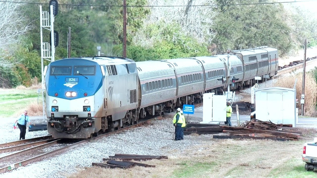 Amtrak Train Chases Workers Off The Track