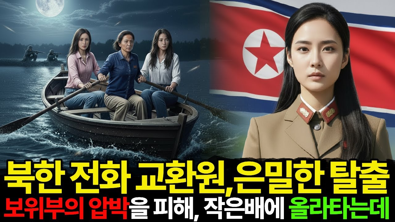 북한 전화 교환원 은밀한 탈출, 보위부의 압박을 피해 작은배에 올라타는데..