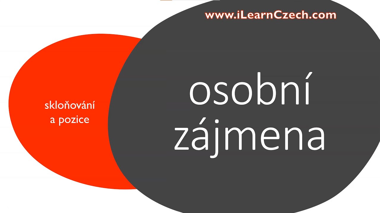 Learn Czech A2-B2: Osobní zájmena - skloňování a pozice