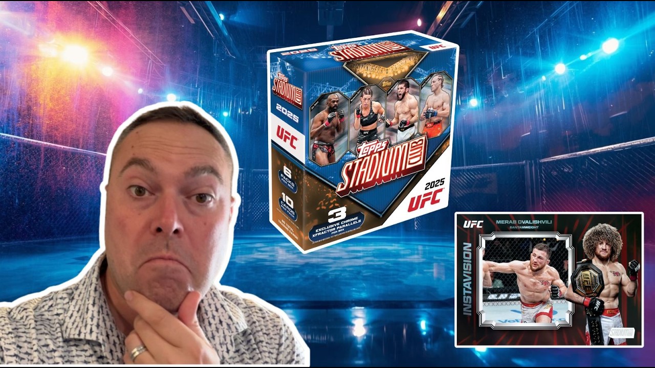 Champion Blue /50 Monster Hit! Окончательная копия мегабоксов UFC от Topps Stadium Club 2025 года.