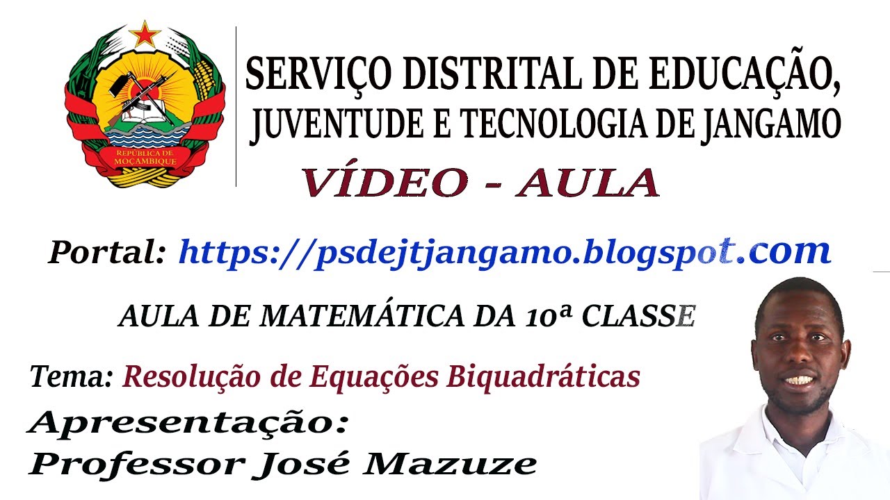 Resolução de Equações Biquadráticas   Matemática da10ª Classe