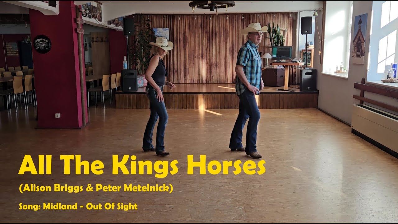 Line Dance ALL THE KINGS HORSES (Alison Biggs & Peter Metelnick) Teach / Dance