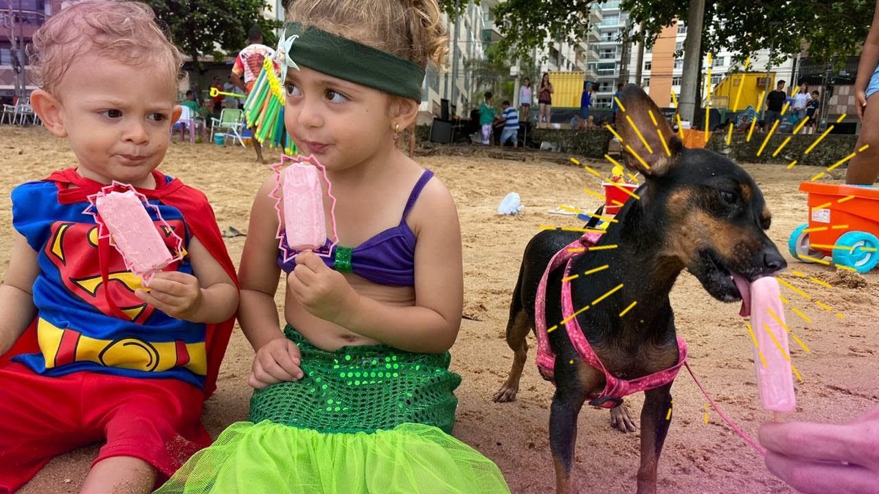 A Naná foi na praia