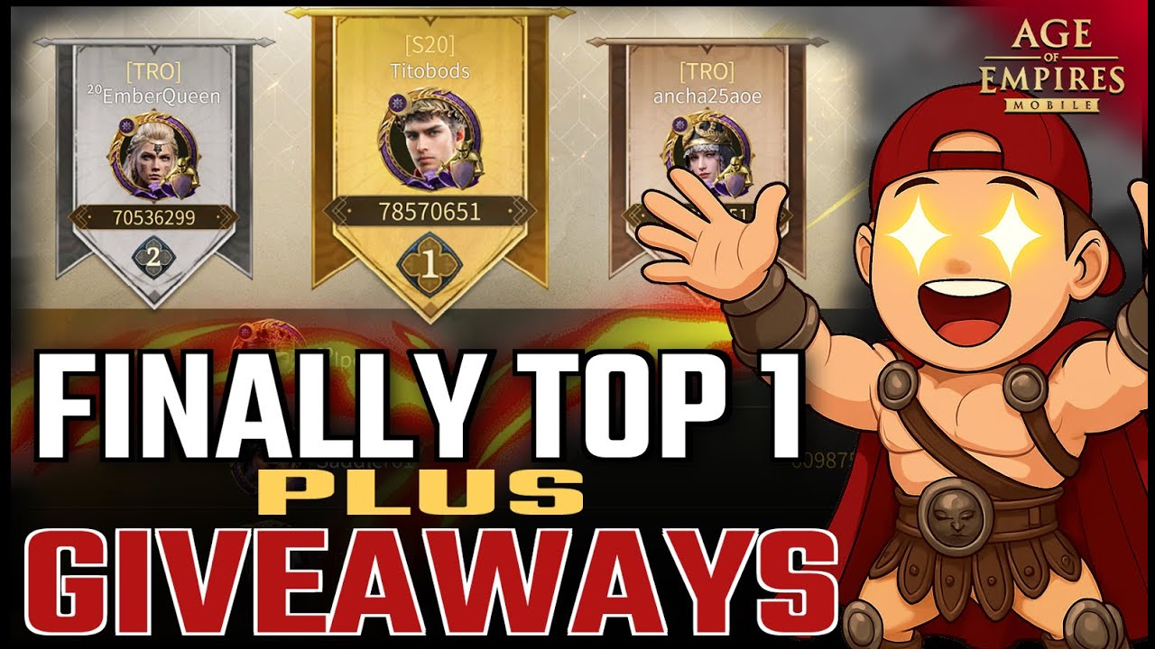 TOP 1 победа в MGE! ОГРОМНЫЕ подарки для зрителей на этой неделе | Age of Empires Mobile
