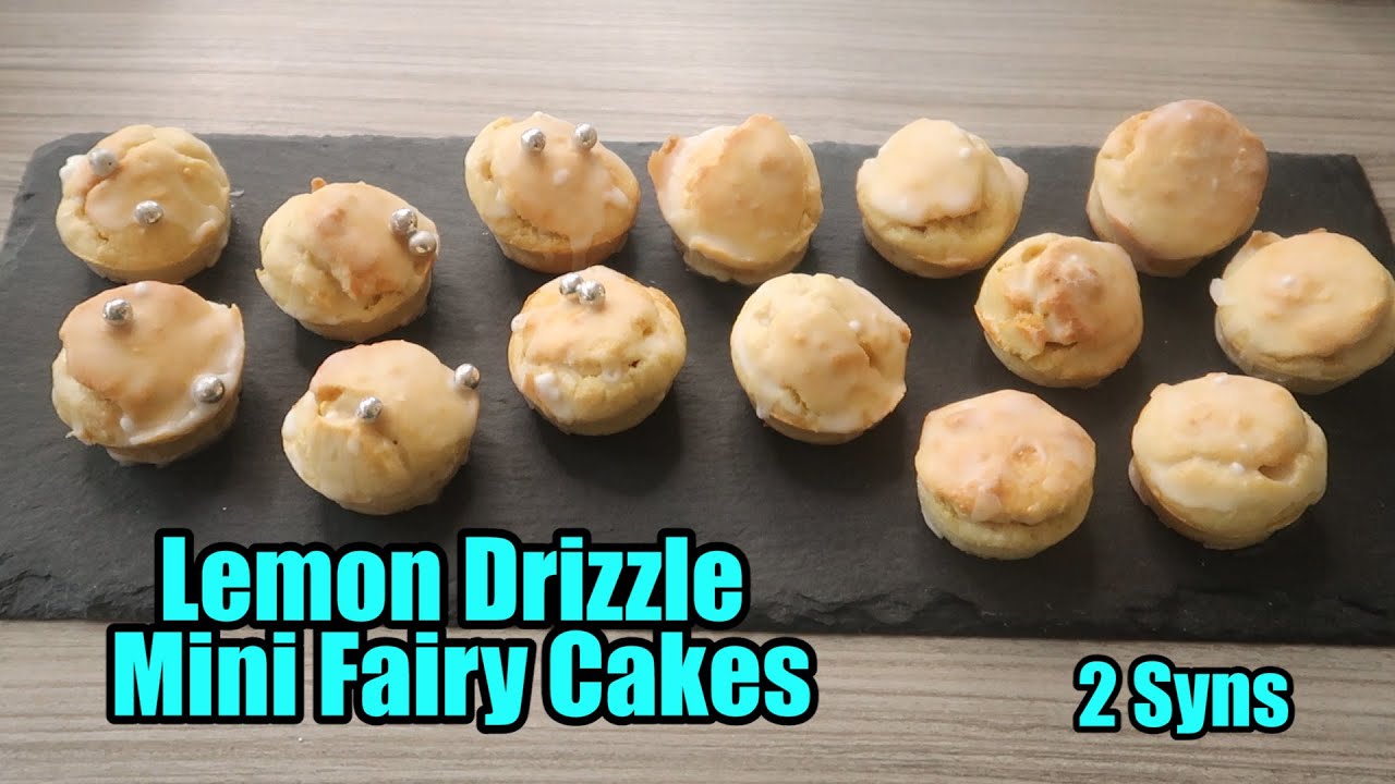 EASY Slimming World Lemon Drizzle Fairy cakes - 53 Calories / 2 Syns Each
