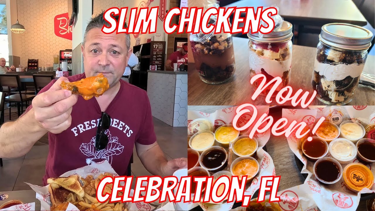 Ресторан Slim Chickens открылся в праздничном Флориде! Мы пробуем все соусы! Полный обзор!