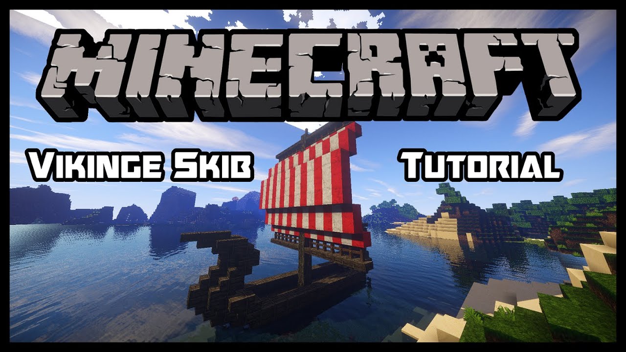 [Danish] Minecraft Tutorial - Viking Ship (w/ English subtitles)