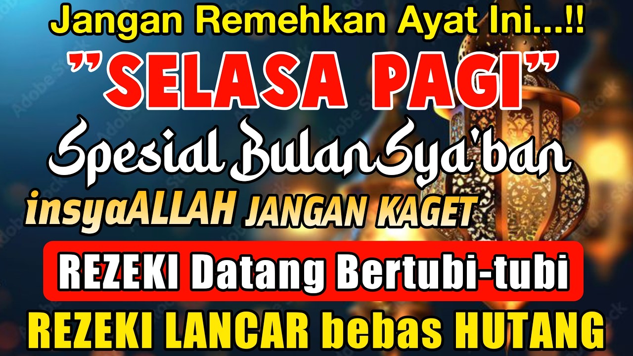 MUSTAJAB..!! PUTAR DZIKIR INI JANGAN KAGET REZEKI DATANG BERTUBI TUBI | Panjang Umur & Dosa Diampuni