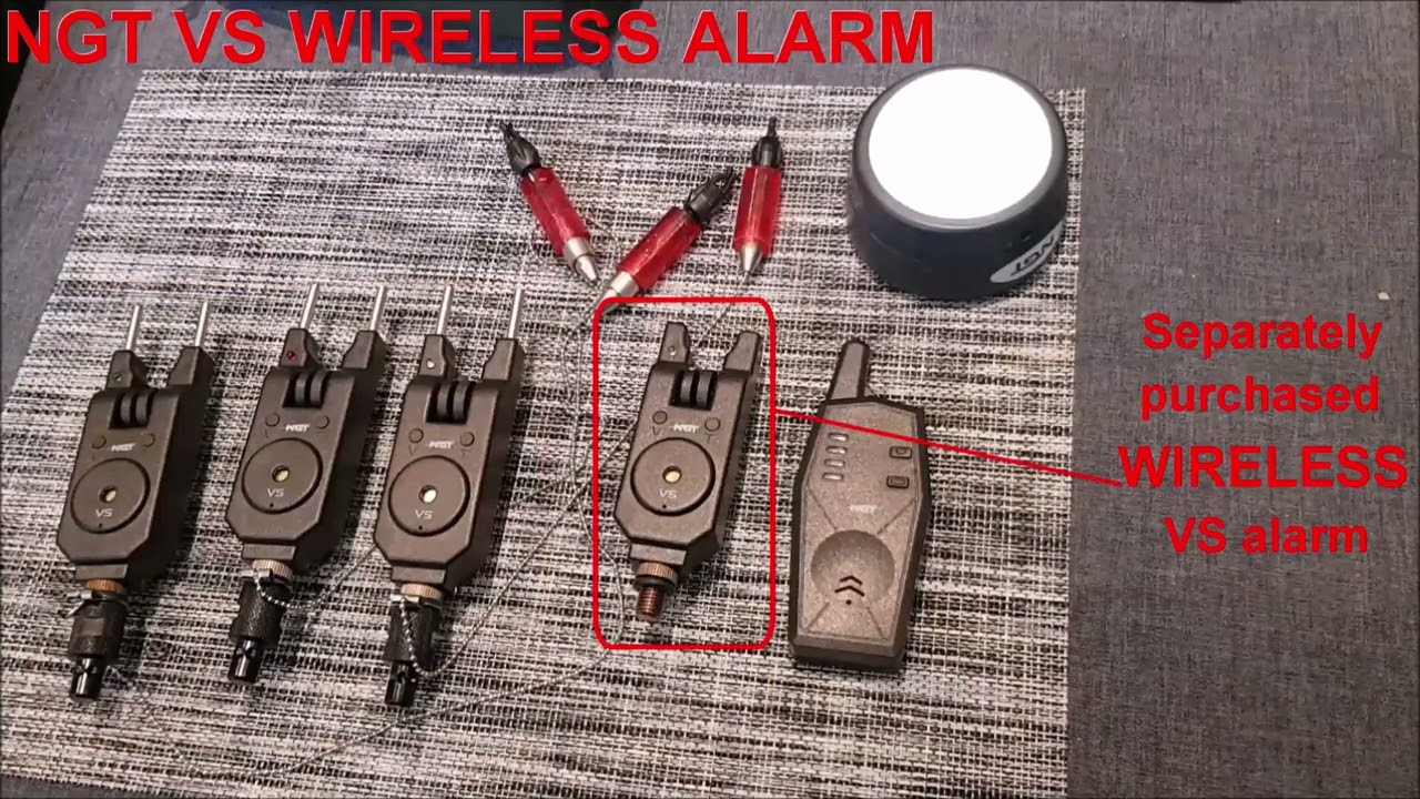 NGT wireless VS bite alarms, receiver and bivvy light overview