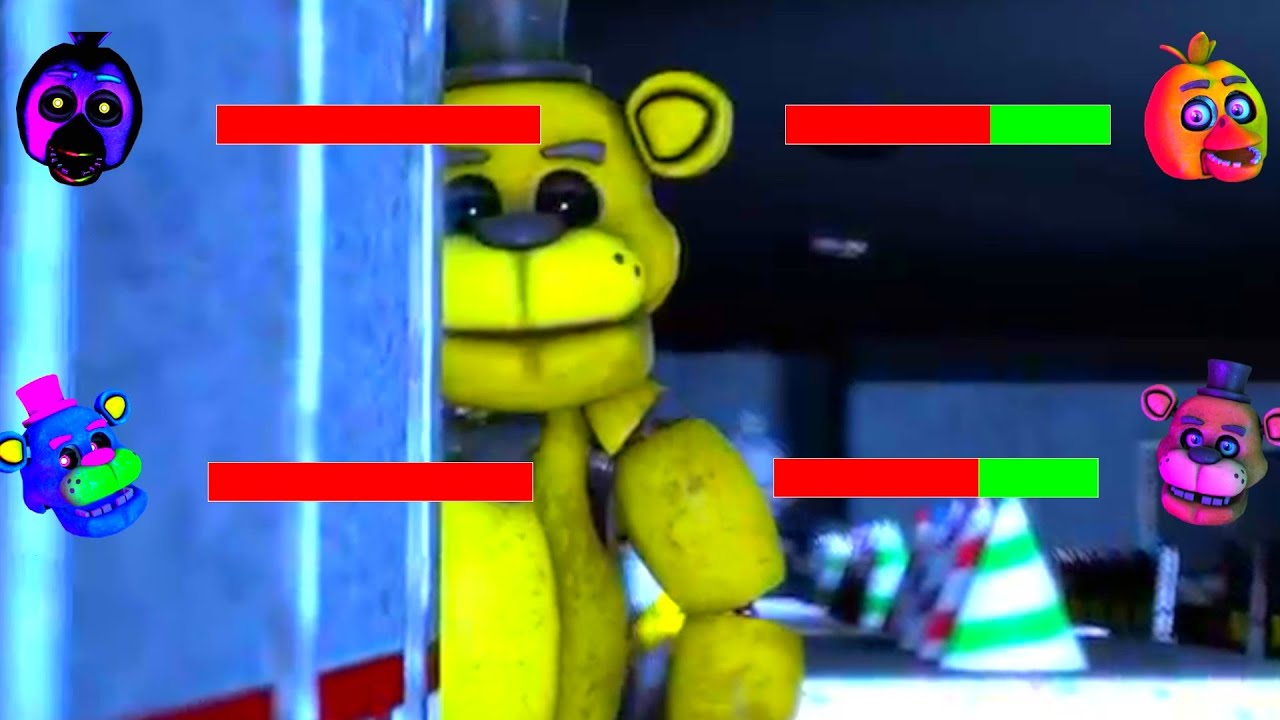 [SFM FNaF] THE BIG FIGHT With Healthbars