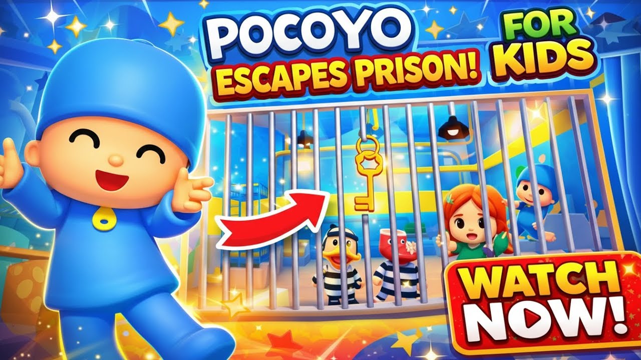 POCOYO NEW  PRISON RUN! (Obby) | Roblox Obby Gameplay Full Walkthrough No death [4K]
