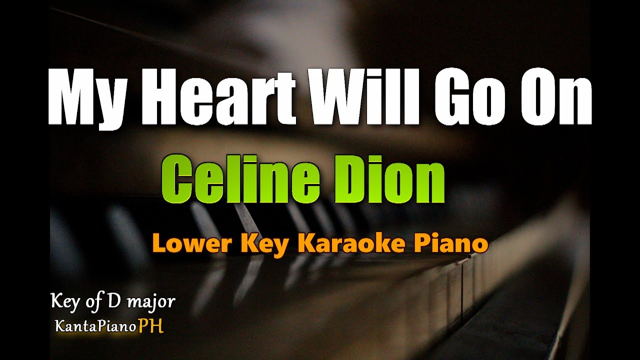 My Heart Will Go On - Celine Dion | Lower Key | Karaoke Piano Version
