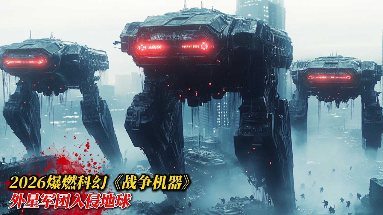 2026超硬核科幻《戰爭機器》！外星殺戮機甲瘋狂屠城，最強兵王絕境逆襲硬剛鋼鐵軍團！