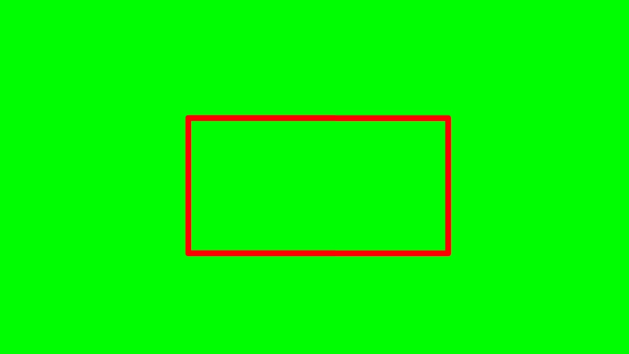 Animated green screen rectangle effect 4k