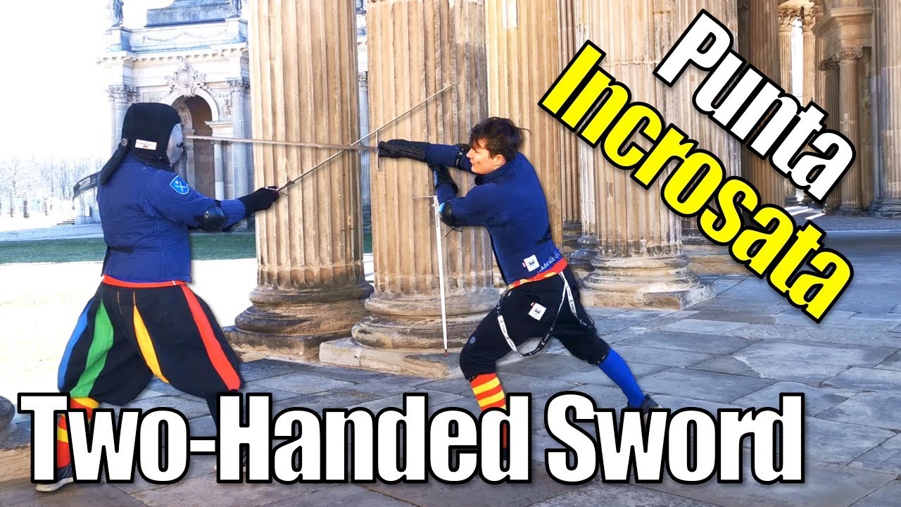 Crossed-Handed Thrust with the Longsword - Marozzo's Primo Assalto #7