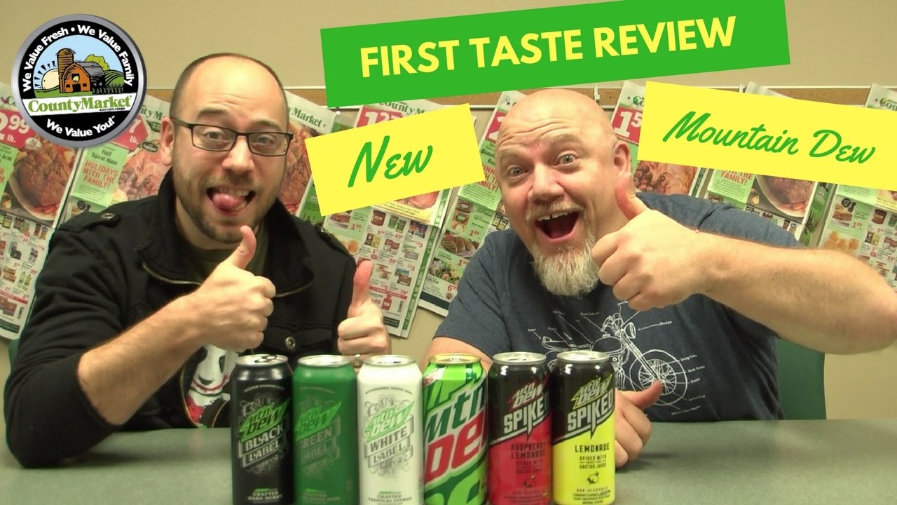 First Taste Review: Mountain Dew White Label, Mountain Dew Green Label and Dew Spiked Lemonade