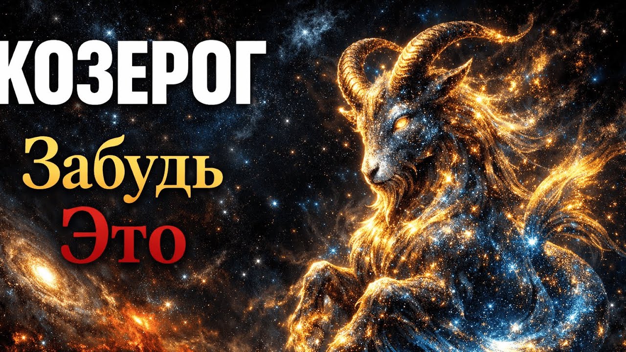 КОЗЕРОГ: ЗАБУДЬ ПРО ЭТО В СВОЕЙ ЖИЗНИ. Гороскоп