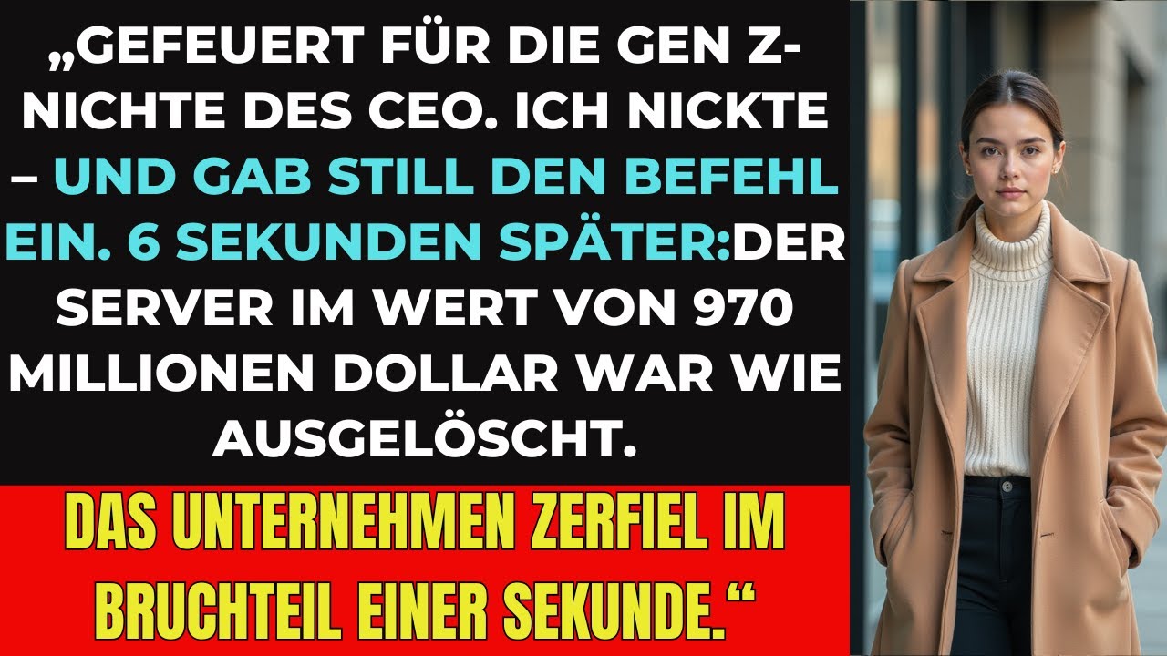 ➡️ „Gekündigt für die Nichte des CEOs – was dann geschah, ist UNGLAUBLICH“