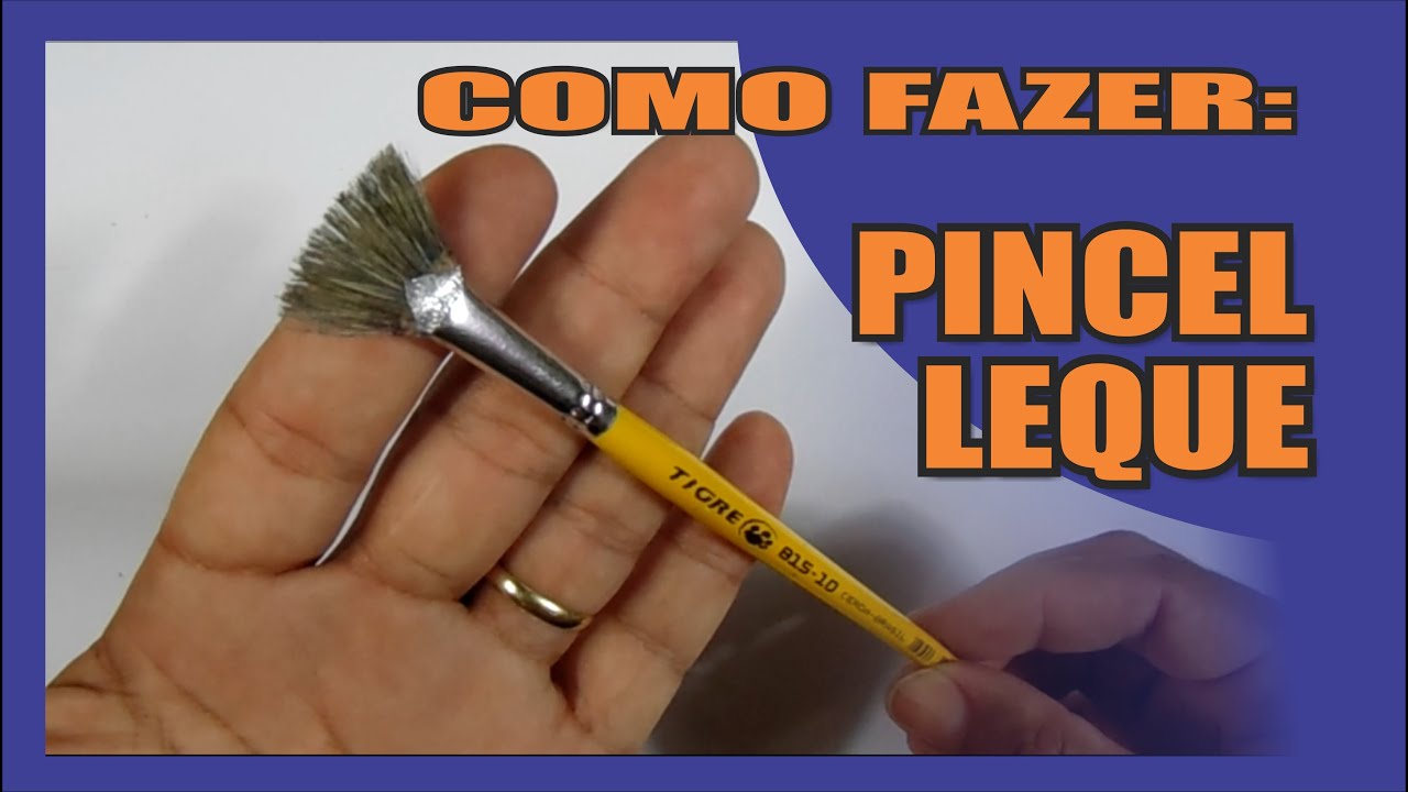 COMO FAZER PINCEL LEQUE - FACIL - JOÃO RODRIGO