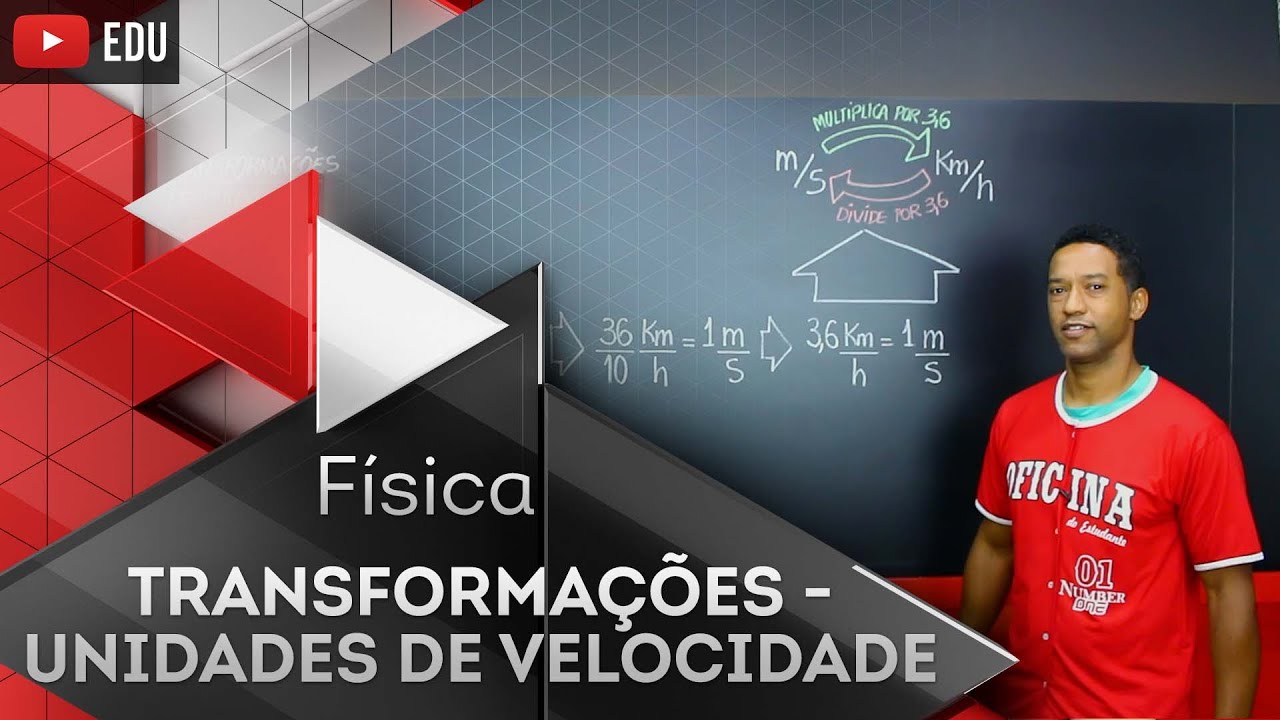 COMO TRANSFORMAR UNIDADES DE VELOCIDADE (km/h para m/s) | Física | Oficina do Estudante