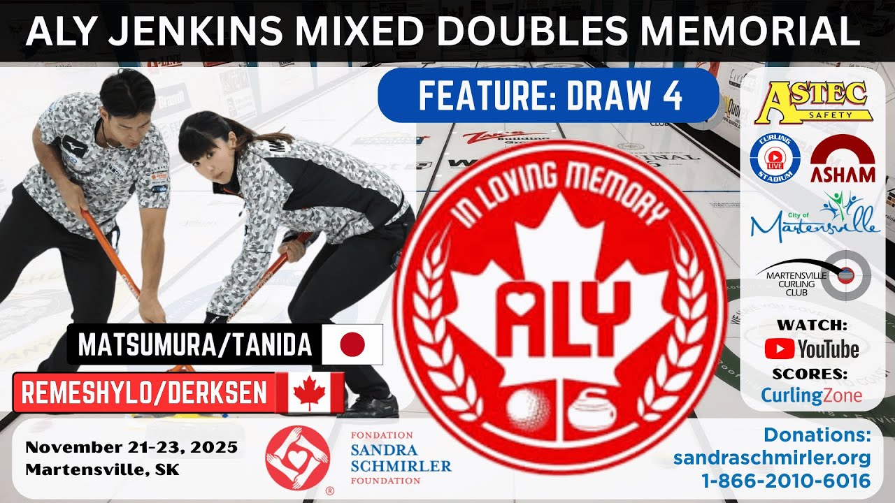 FEATURE: Matsumura/Tanida vs. Remeshylo/Derksen - Draw 4 - Aly Jenkins Mixed Doubles Memorial [1]