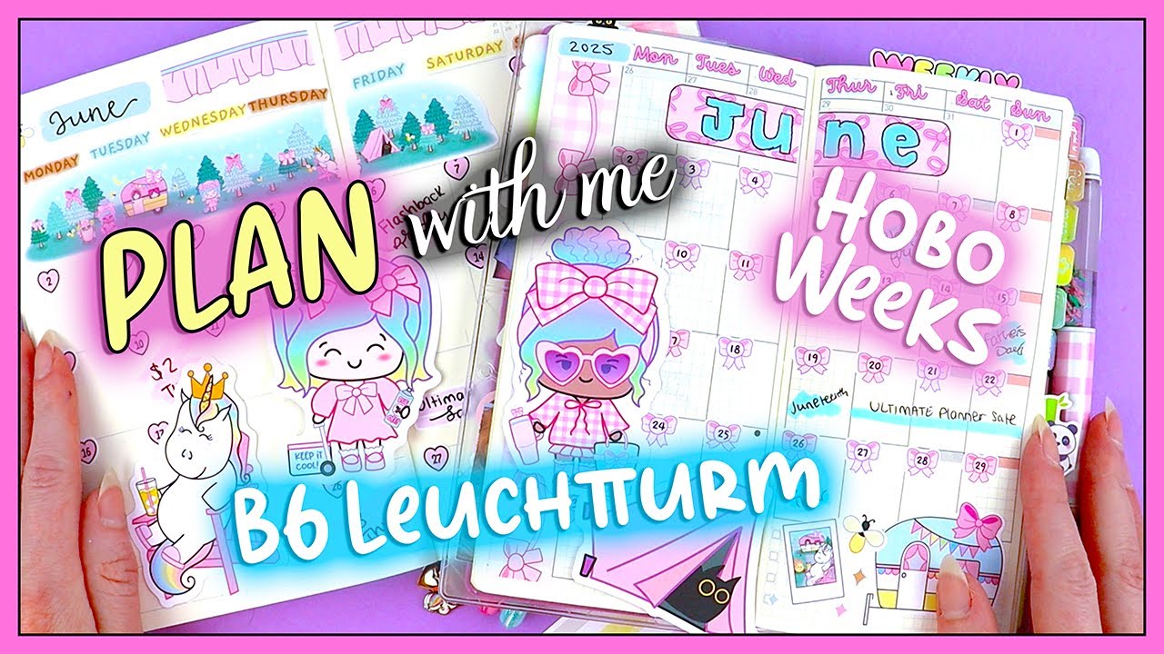 B6 Leuchtturm1917 | Hobonichi Weeks | Plan With Me | Camp Coquette 🎀