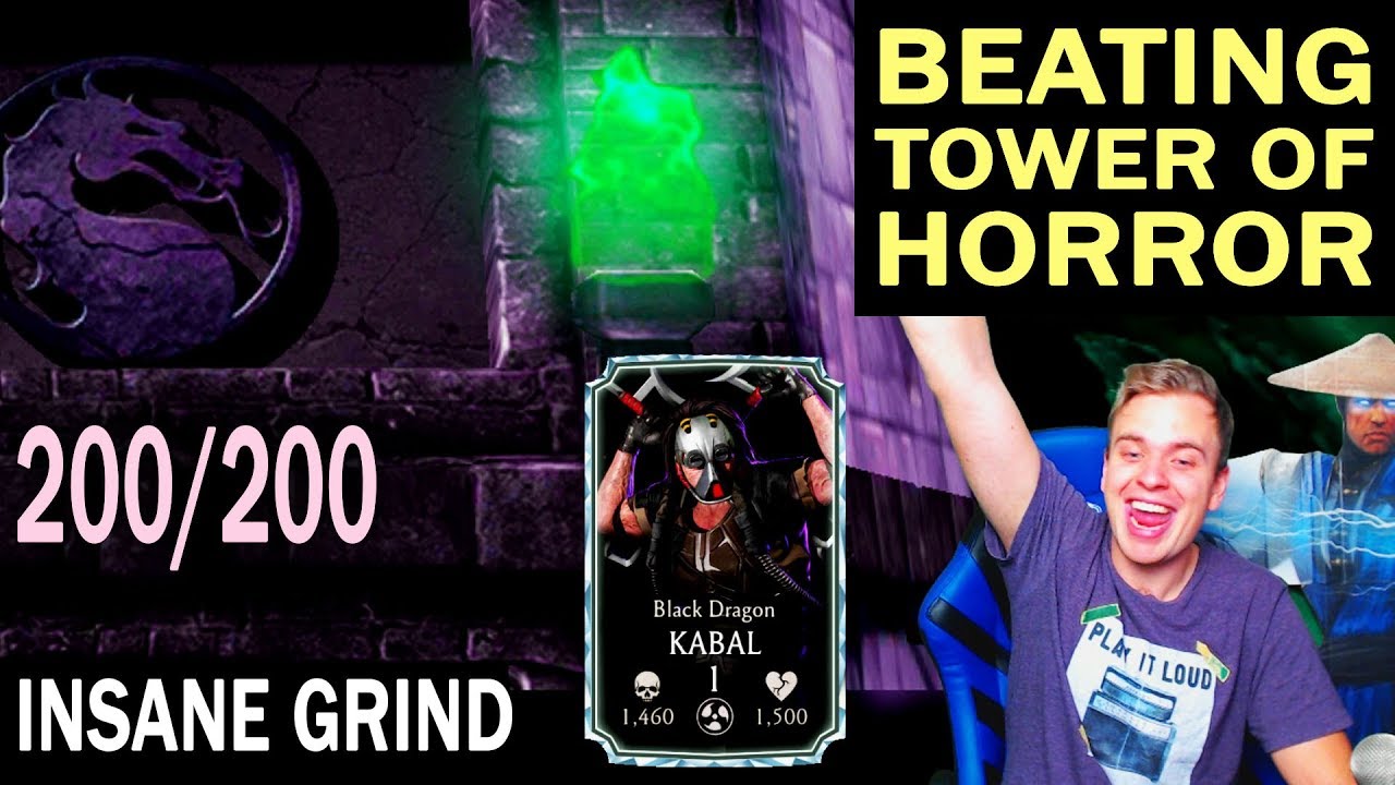 MK Mobile. I Finally Beat Tower of Horror on Beginner Account. Last Battles are SO HARD!