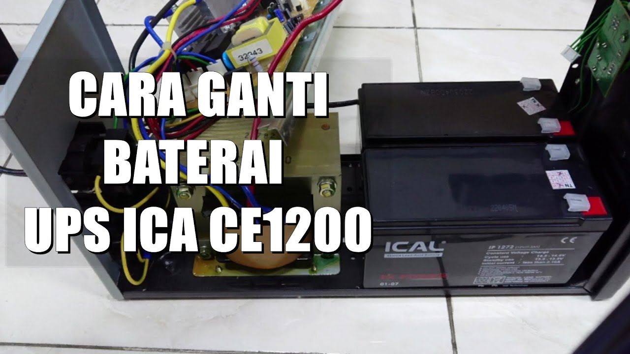 UPS ICA CE1200  GANTI BATERAI