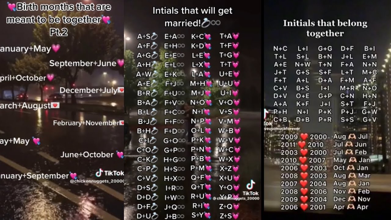 Initials TikTok Compilation | Soulmate initials | TikTok Compilation | 🤍❤️🤍