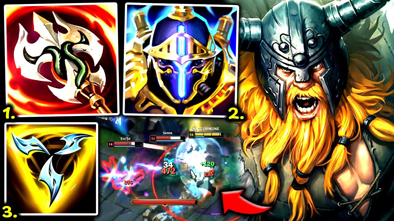 OLAF TOP CAN NOW 1V9 WITH YOUR EYES 100% CLOSED (STRONG) - S14 OLAF GAMEPLAY! (Season 14 Olaf Guide)