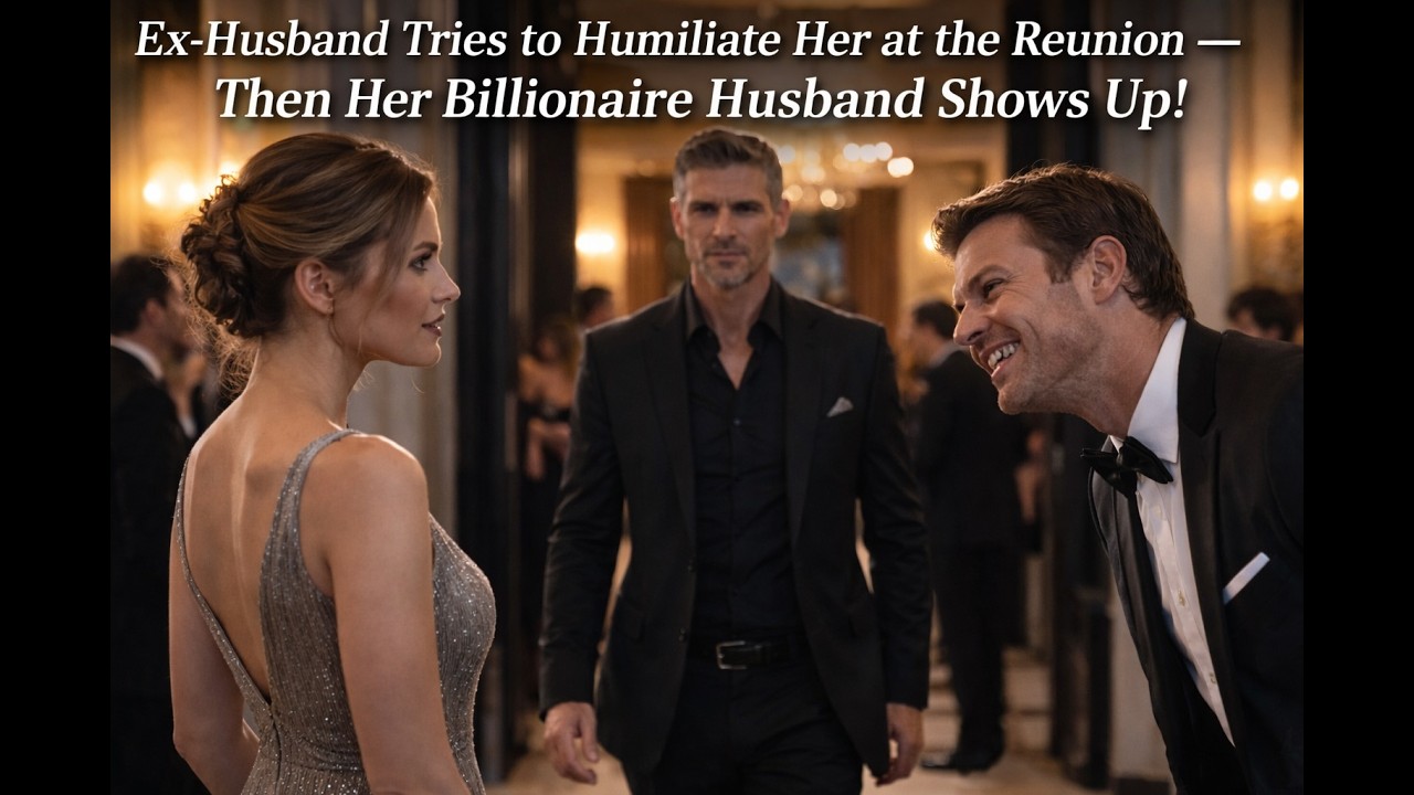 “Ex-Husband Tries to Humiliate Her at the Reunion — Then Her Billionaire Husband Shows Up!”