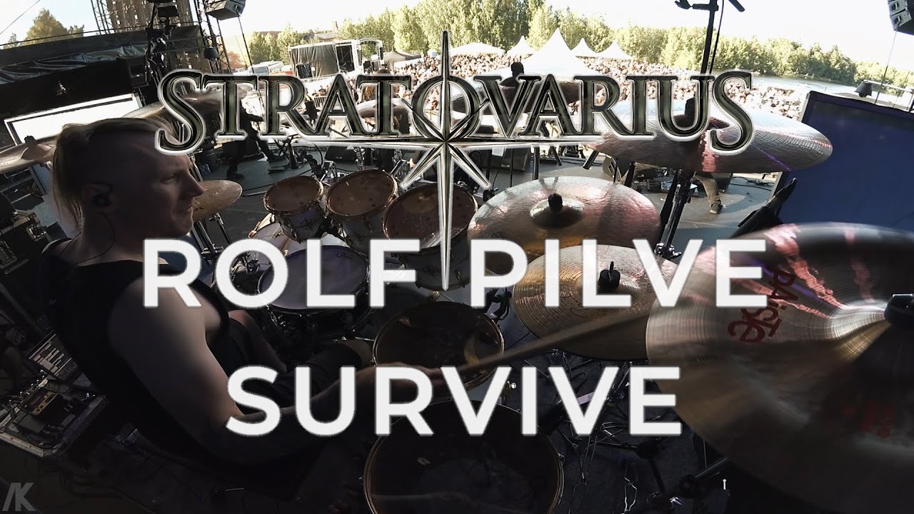 STRATOVARIUS Rolf Pilve Drumcam SURVIVE / 17.6.2022 Nokia, Finland