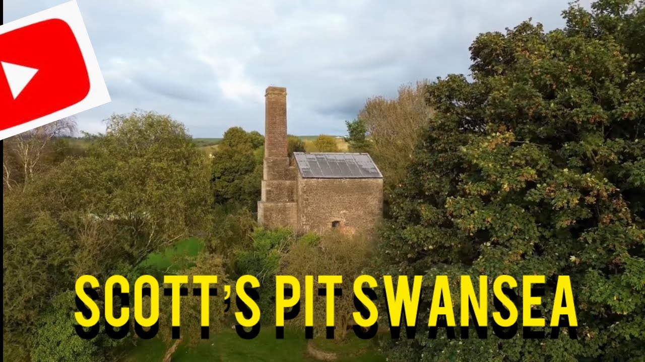 Scott's Pit Birchgrove Swansea | Woodland Walk and Industrial Architecture #wales #drone #industrial