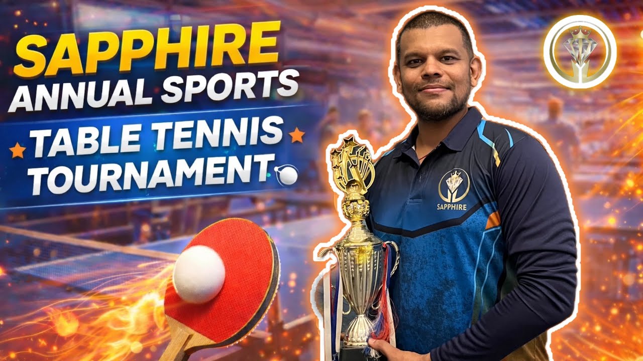 75th Vlog | Sapphire Annual Sports | Table Tennis Tournament | Men’s Doubles 🏓