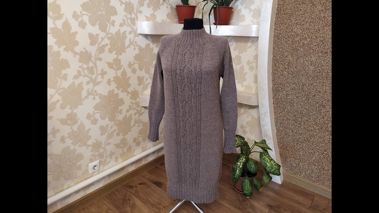 Платье (свитер) из пряжи 