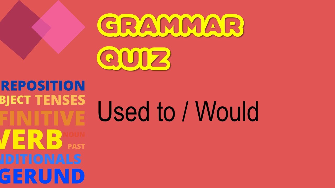 Quiz - Past Habits Used to/Would