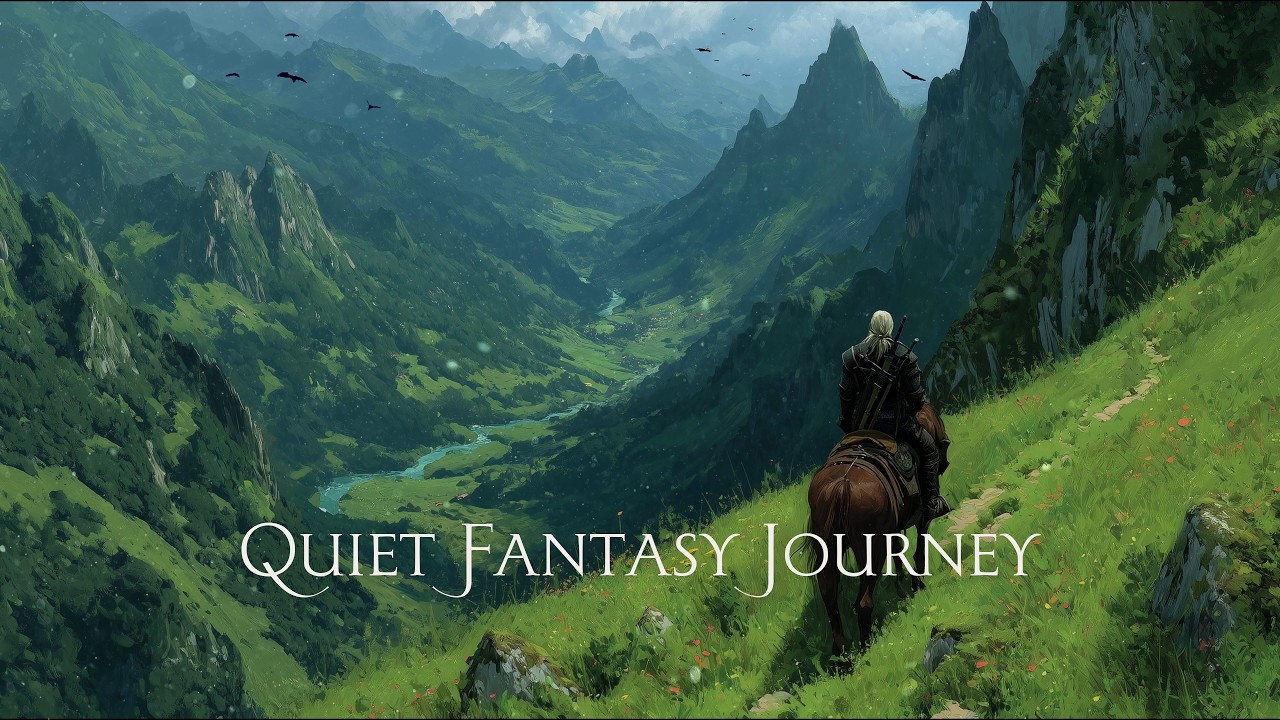 Medieval Fantasy Music for Focus & Calm  | Quiet Journey Through the Green Mountain Valley