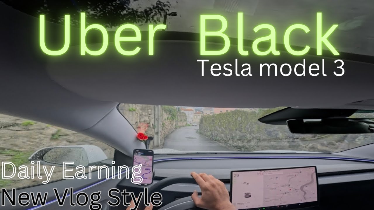 Uber Black Tesla Model 3 Daily Earning In Portugal 🇵🇹 | Ghazanfar Vlogs