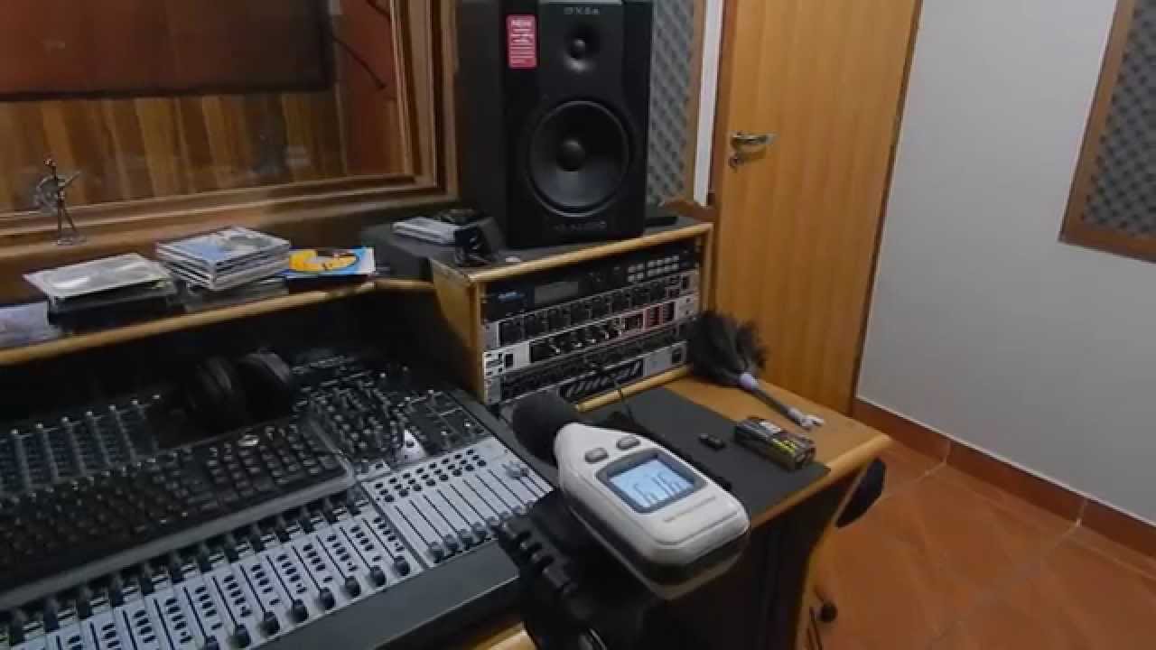 Medicão da Sala de gravação com o decibelimetro