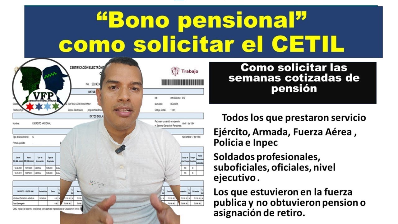 Como reclamar bono pensional