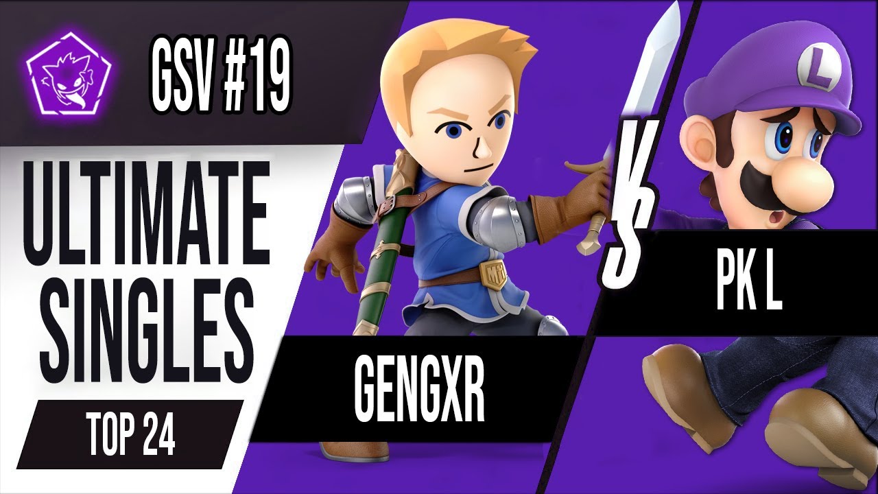 GSV #19 - Top 24 - Gengxr (Mii Sword) Vs PK L (Luigi) Smash Ultimate Lima Perú