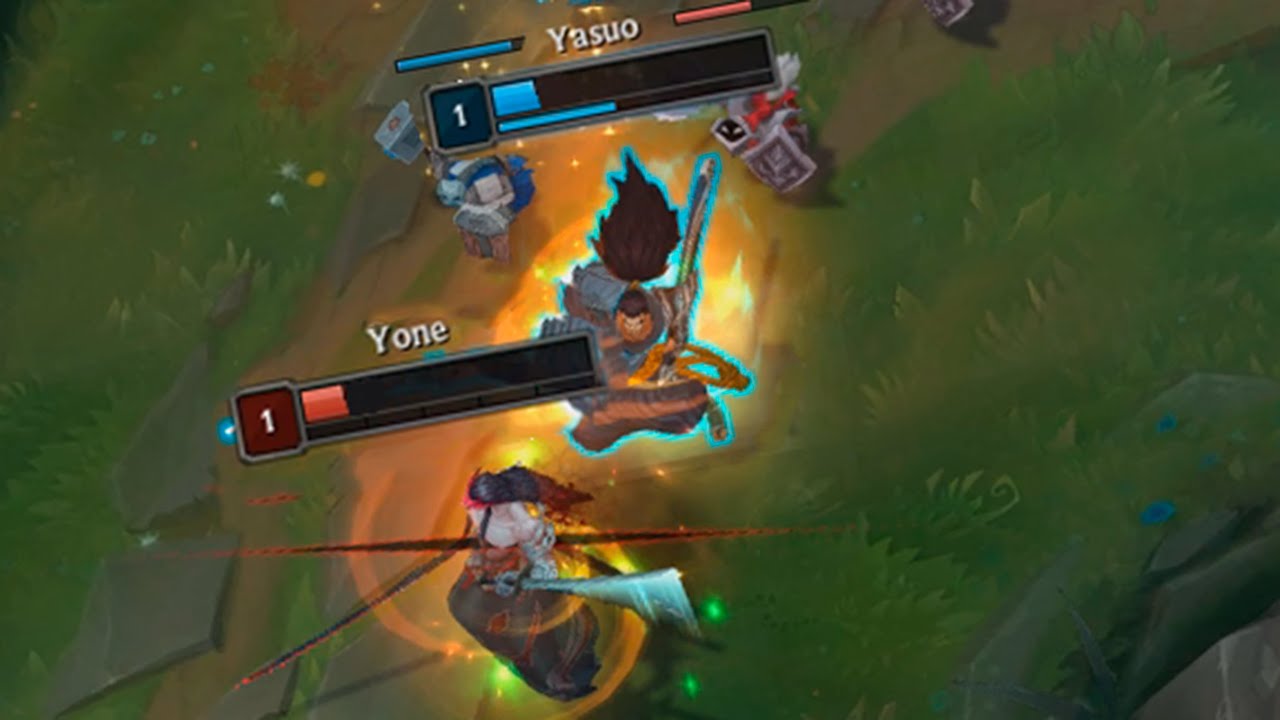 YASUO vs YONE at LVL 1