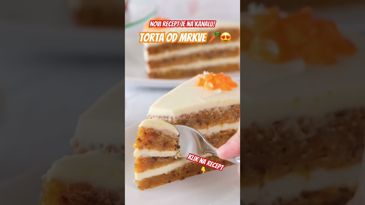 Torta od mrkve 🥕😍 - novi recept je na kanalu