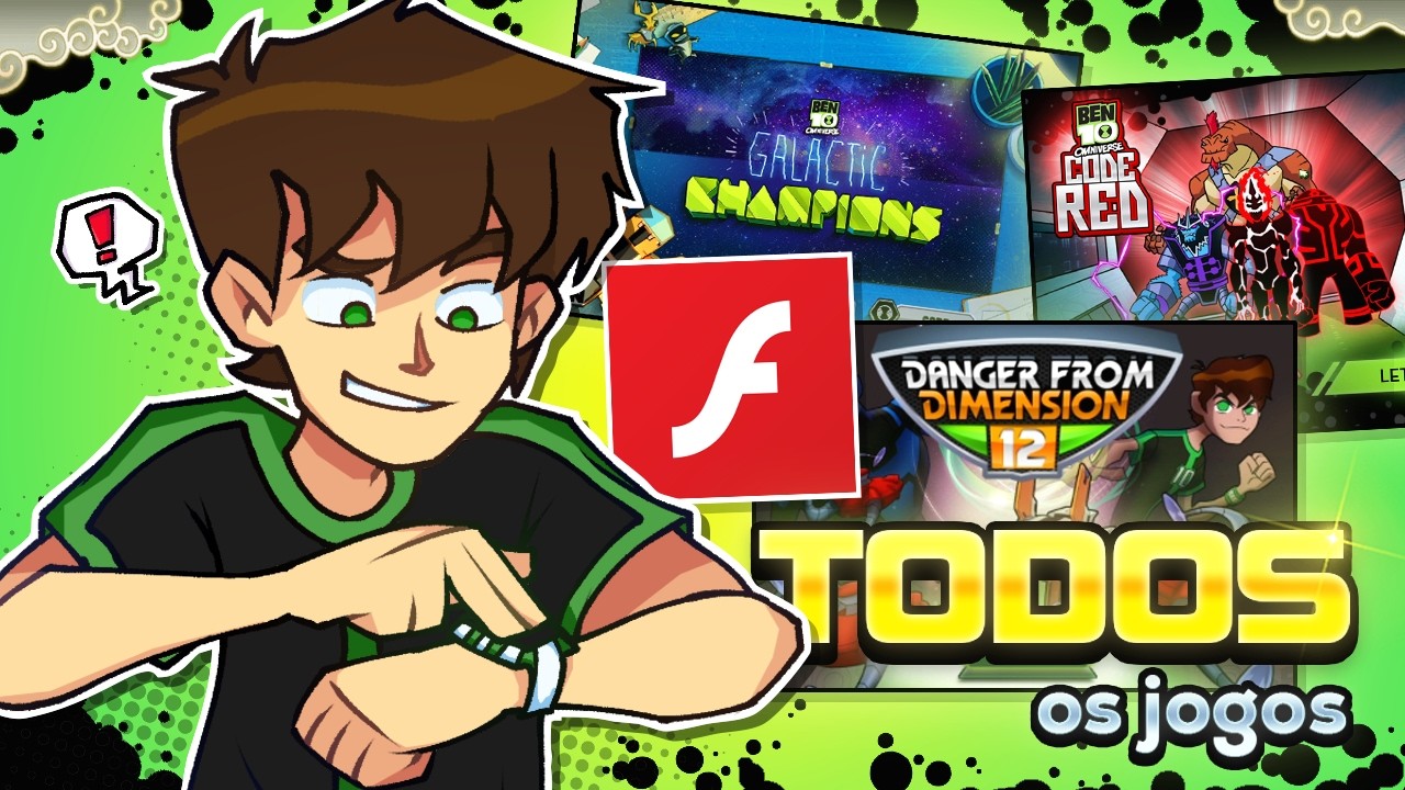 EU JOGUEI TODOS OS JOGOS EM FLASH DE BEN 10 OMNIVERSE