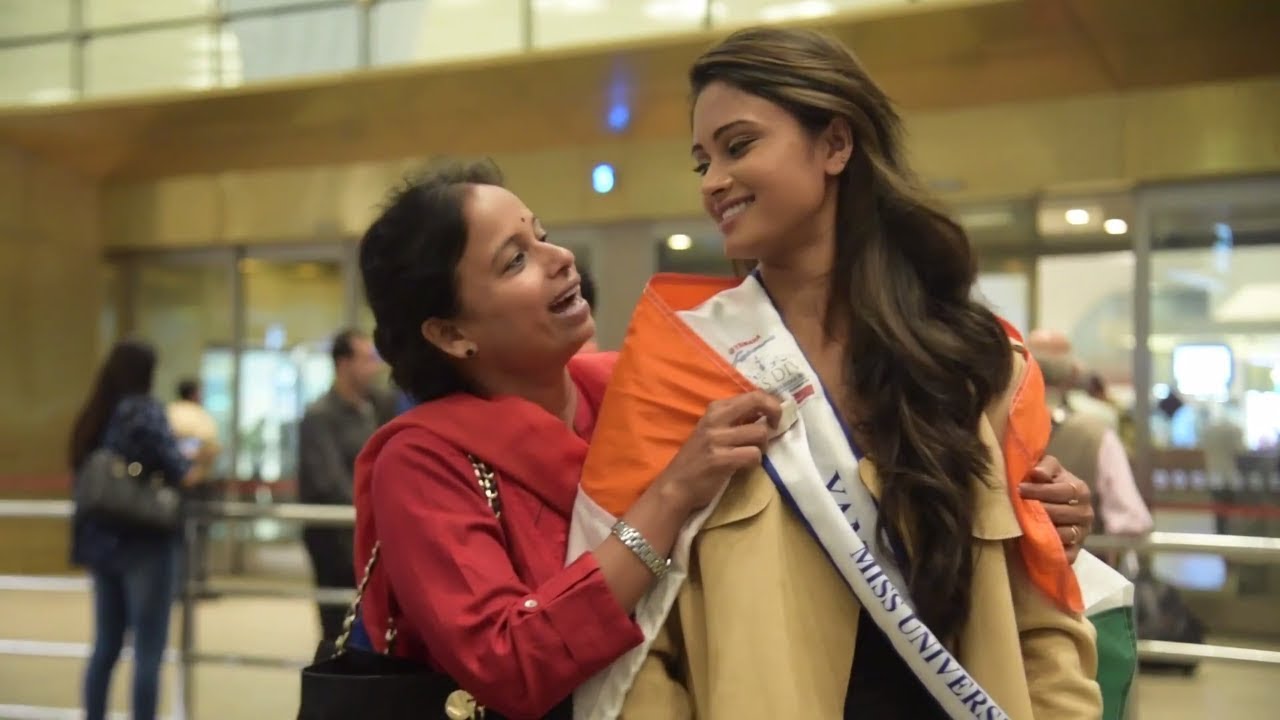 Miss India Universe 2017 Shraddha Shashidhar Leaves For Miss Universe 2017