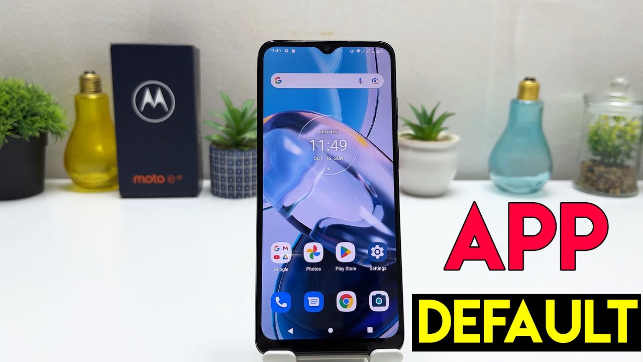 How to change the default Apps or browser on Motorola Moto E22