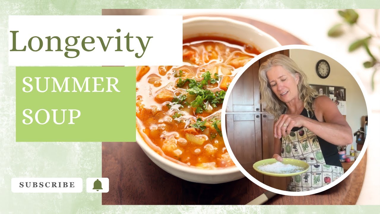 Longevity Summer Soup | Anti-Inflammatory One-Pot Meal with Garden Veggies